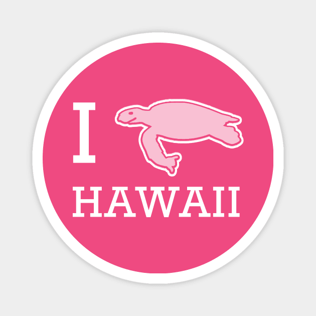 Honu Tide - I Love Hawaii Sea Turtle Magnet by ThisIsFloriduhMan